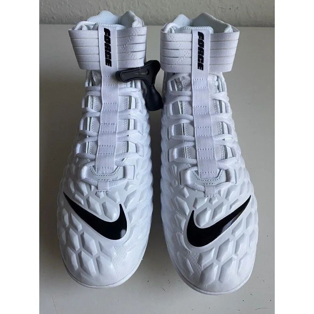 Nike Force Savage Pro 2 Detachable Football Cleats White BV3981-100 Men’s Sz 16
